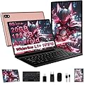 Tablet 10 Pollici Android con 20GB RAM + 128GB ROM (TF/2TB), 5G WiFi 6, Octa-Core, GMS, Bluetooth 5.0, 5MP + 8MP, 1280 * 800 FHD IPS, Widevine L1, 2025 Newest Tablet 2 in 1 con Tastiera e Mouse - Rosa