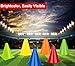 Soccer Cones Sports Training Agility Field Marker Cone, 12 Pack 7 Inch Training Cones Set with Mesh Bag, Colorful Cones for Soccer, Skating, Basketball, Baseball Drills, Outdoor & Indoor Activity