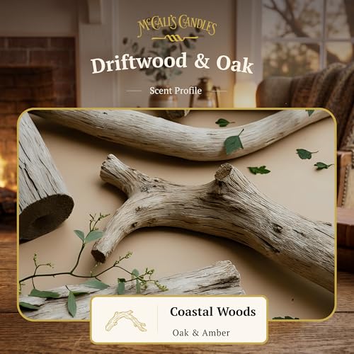 Image of McCall's Candles | Driftwood & Oak | Scented Wax Melt | Driftwood & Oak Fragrance | 6-Piece Break-Apart Bar | 12-24 Hours Per Wedge | Poured in The USA | 5.5 oz