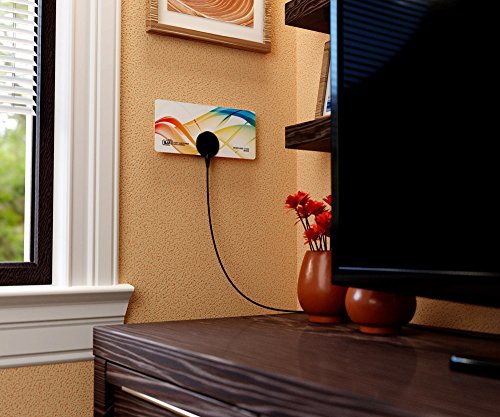 Indoor Tv Antenna Bas-5135-Usb Wave Compact Long Range Hdtv Thin Uhf-Band #TOP2