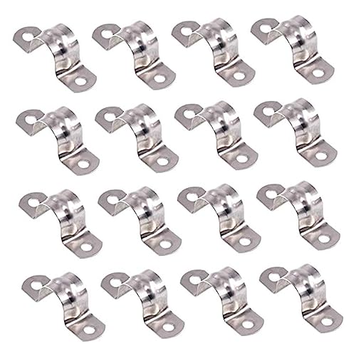 DOITOOL 5pcs 304 Supports U Clamps for U Bracket Riding Horse Clamp Belt Conduit Fixed Buckle