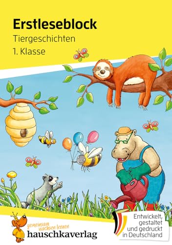 Lesen lernen 1. Klasse für Jungen und Mädchen - Tiergeschichten: Mit Silben lesen für Erstleser ab der Vorschule (Übungshefte und -blöcke für erstes Lesen, Band 503)