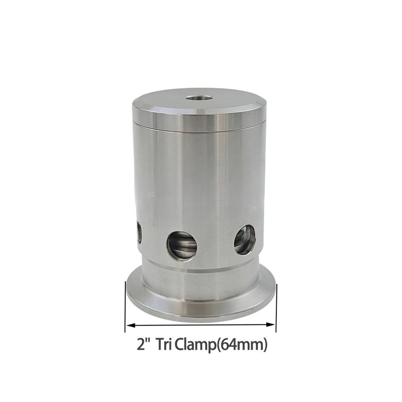 Válvula de alivio de seguridad de tres abrazaderas de 3,8 cm y 5 cm, válvula reductora de presión ajustable de acero inoxidable SUS304, 0-3 bar