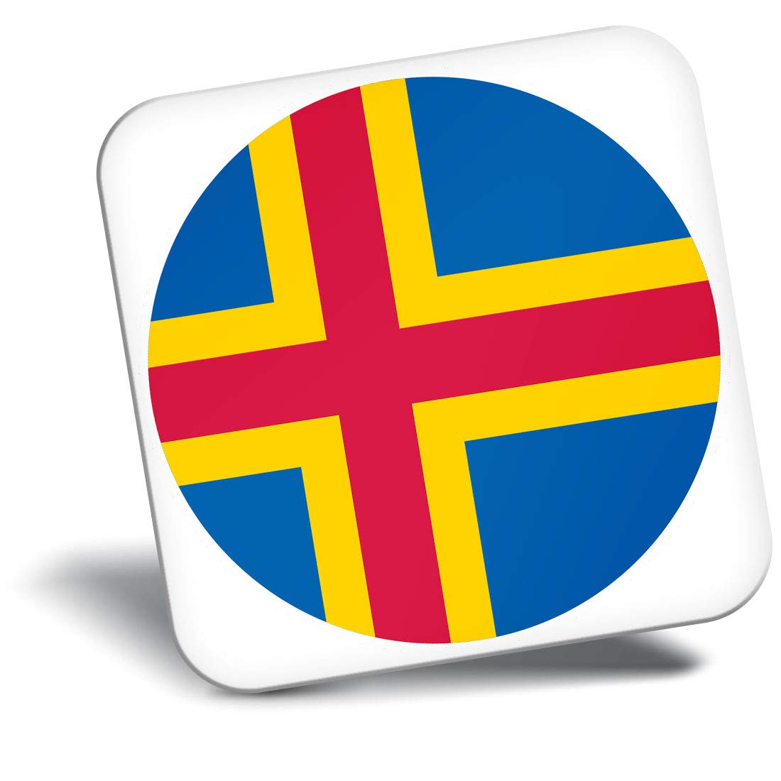 Destination Vinyl Ltd Fridge Magnet - Aland Flag Map 9041