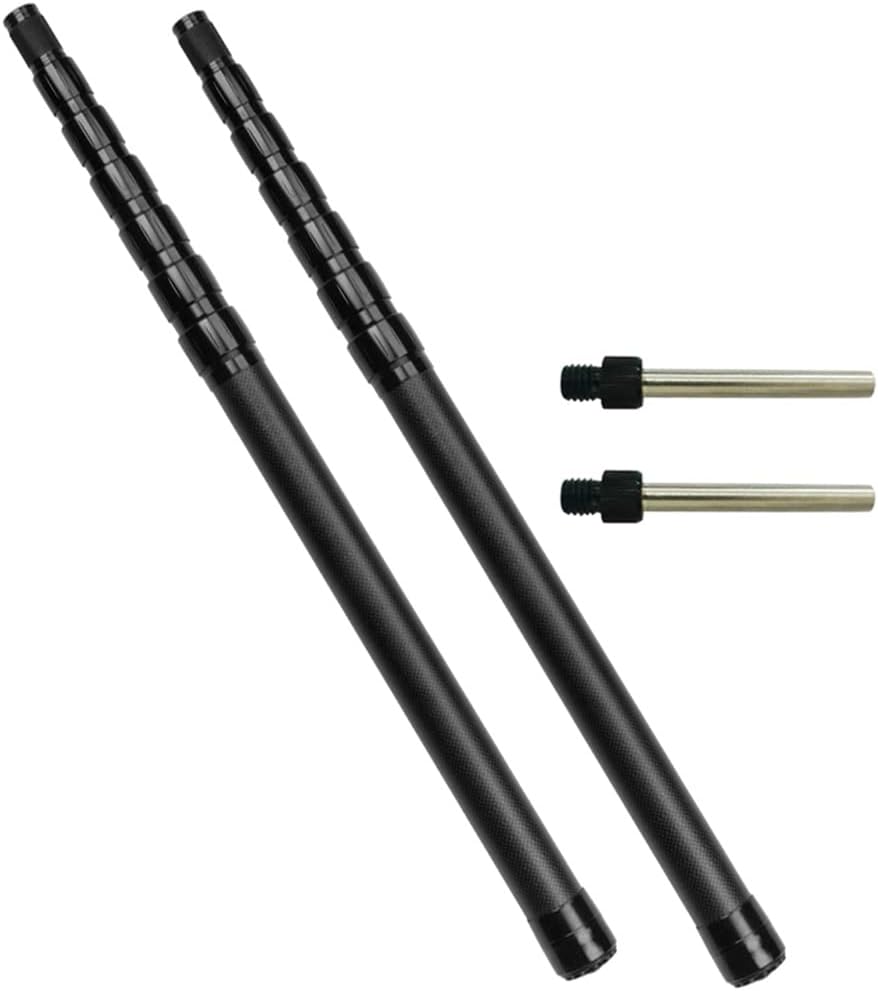 Telescoping Tarp Poles, Replacement Canopy Adjustable Carbon Fiber Rods Set of 2