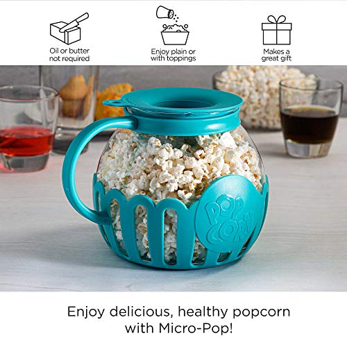 Ecolution Patented MicroPop Microwave Popcorn Popper with Temperature