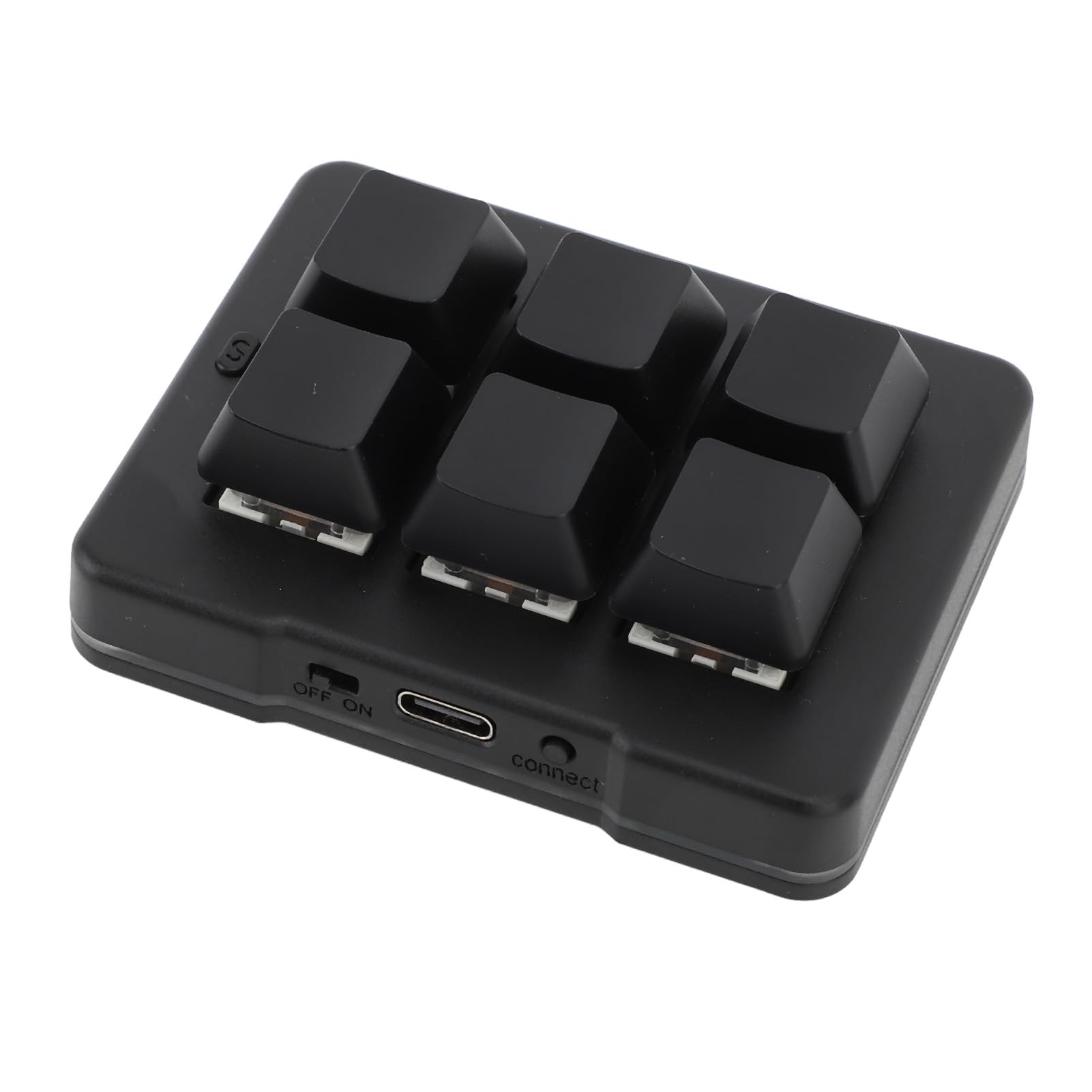 Bewinner Tastiera da Gioco a 6 Tasti USB Cablata, Tastiera da Gioco Meccanica Macro RGB, Tastiera Portatile Sottile con una Sola Mano per, per