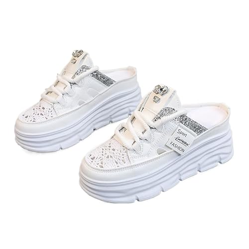 [YAYAMIYA] fB[X ƂȂ Xj[J[  6cmgAbv [XAbv bV Xb| ʋC  [t@[ ₷ ~ i[X wlC ^C ʋ (zCg, l, 22.5 cm, l, {̌C̃T