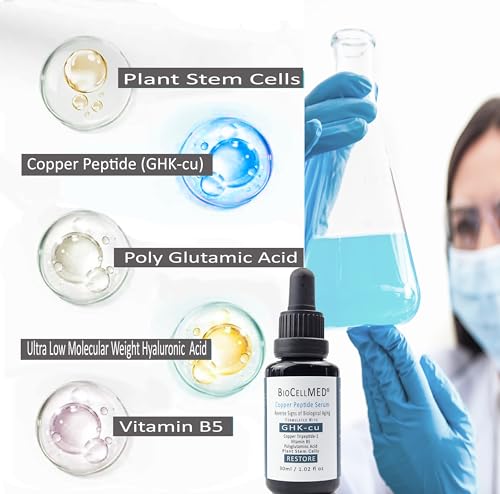 Image of Copper Peptides Serum For Face (Plant Stem Cell Serum for Face) Full Size:1.0oz / 30ml