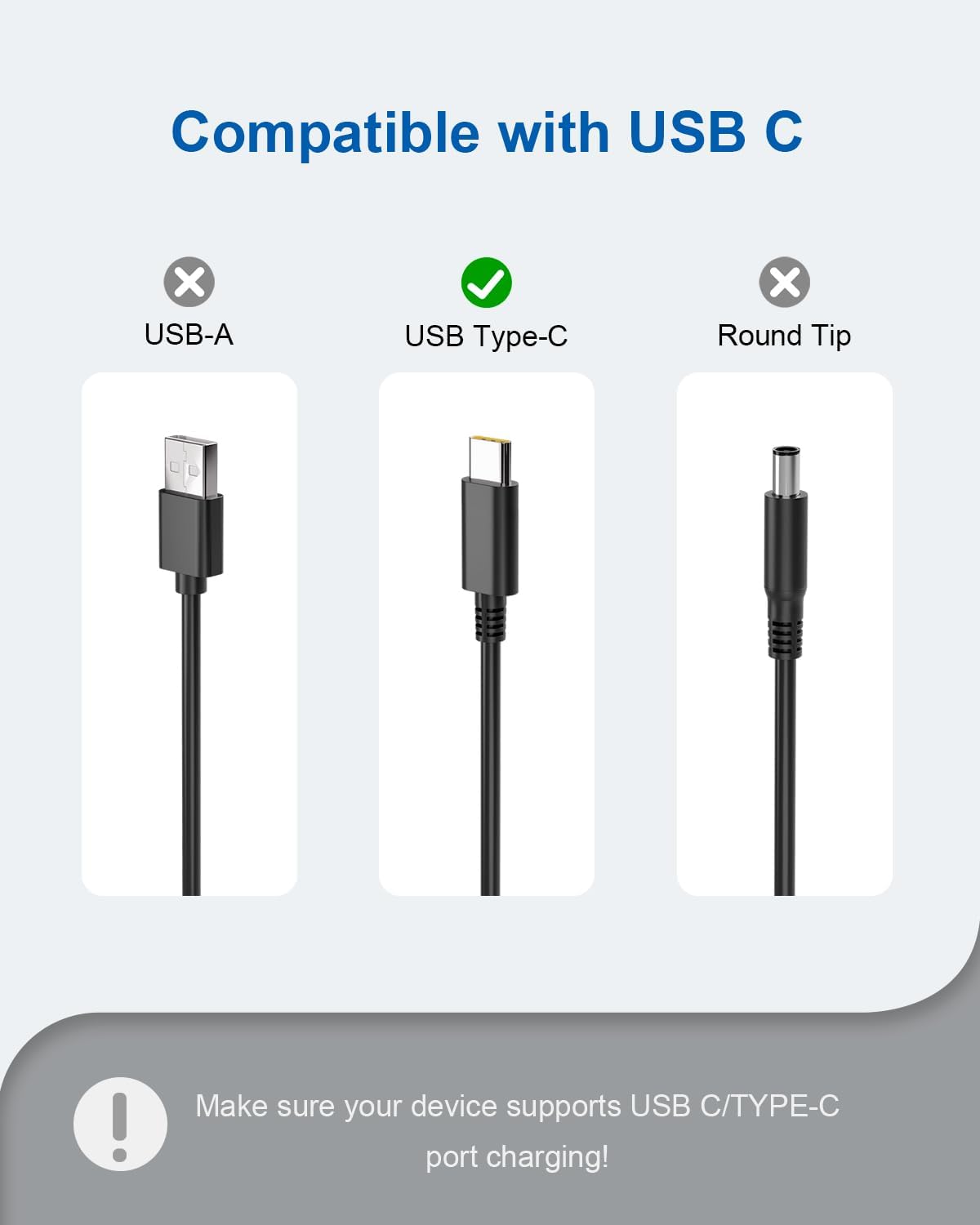 65W USB C Laptop Charger for Lenovo Thinkpad X1 Carbon T470 T480 T490 T590 E580 E590 E595 Yoga IdeaPad Chromebook Power Supply Adapter Cord 20V 3.25A - Image 6
