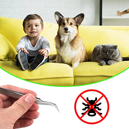 Image of Lice Kit, 7pcs Head Lice Remover Tool Lice Comb Tick Remover for Dogs Fine Tooth Comb for Lice Nit Removal with Tweezers Nail Clippers for Dog Cat Pet Human