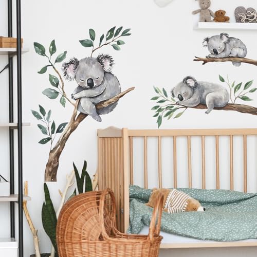 Vinilo Decorativo Koala en Rama 36x12 Pulgadas miniatura 1
