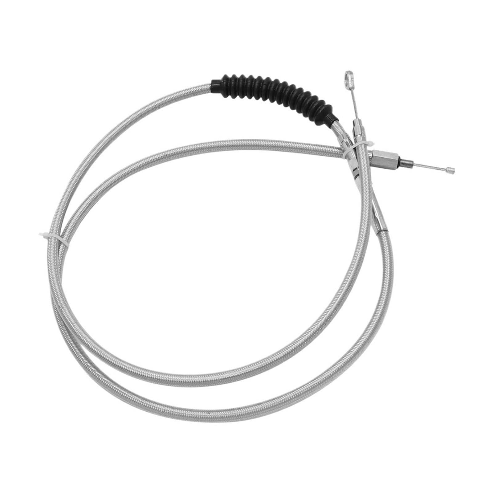 Cable de Embrague for Motocicleta, 140cm, 160cm, 180cm, Compatible con Harley | Touring Electra Street Road Glide Road King Sportster XL1200 Hierro 883(Silver 160cm)