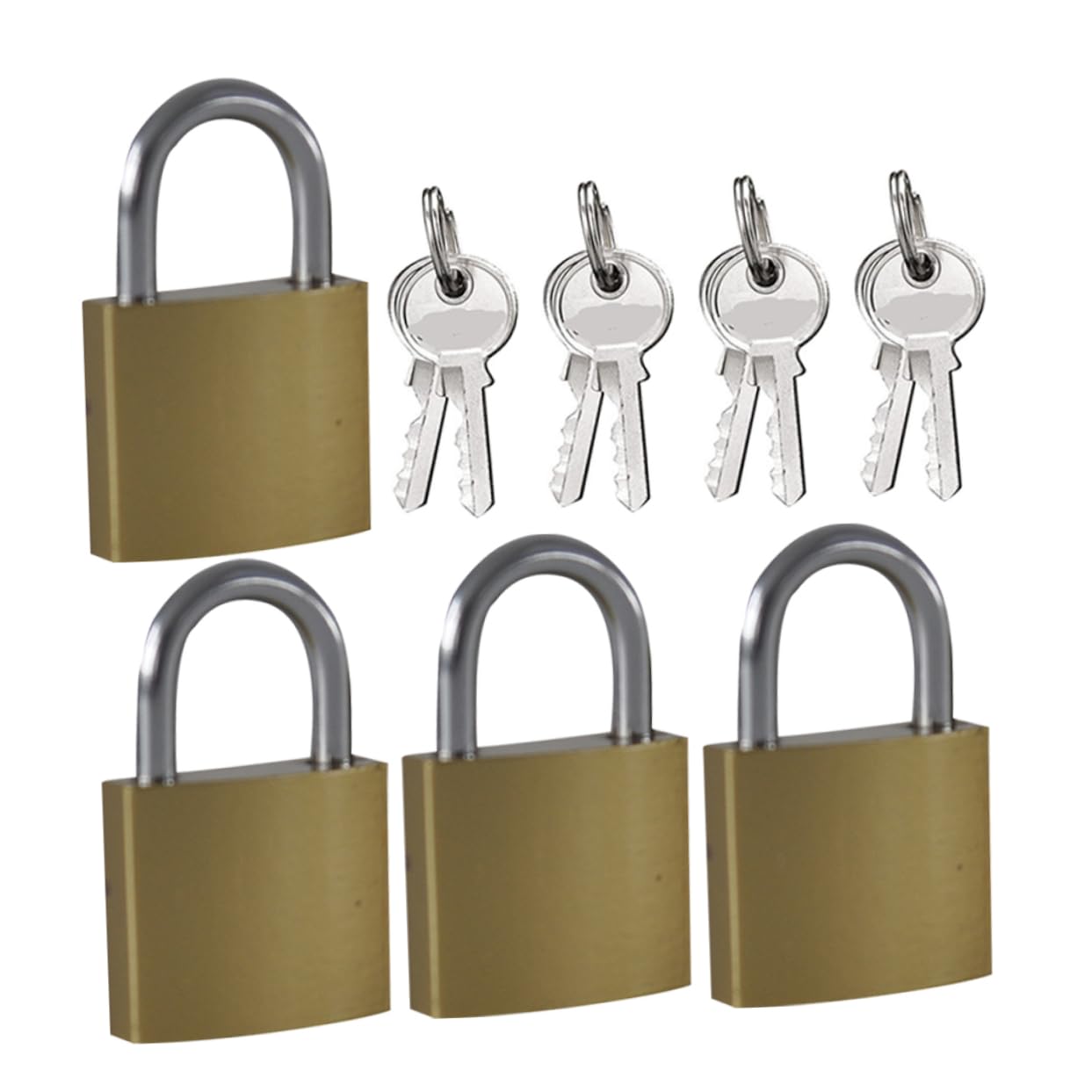 Housoutil 3 Juegos De Mini Candados Con Llave Para Cajón Armario Cerradura De Seguridad De Metal Para Armario Maleta Diario Libro Mochila Joyero 4 Unidades X 3