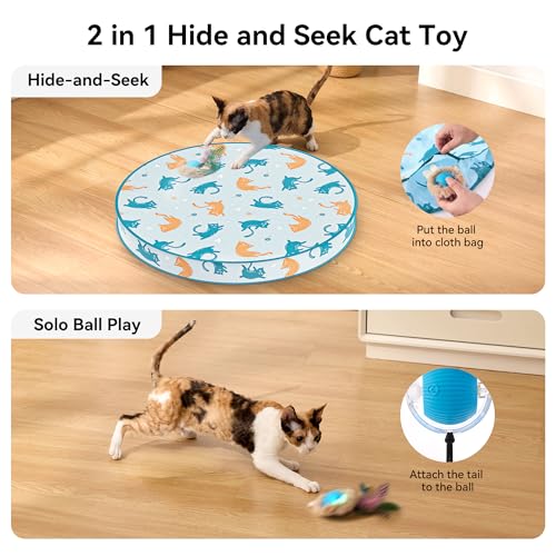 Save 50% on ZOMISIA Interactive Cat Toy Ball with code 8V6VLC7O - Image 2