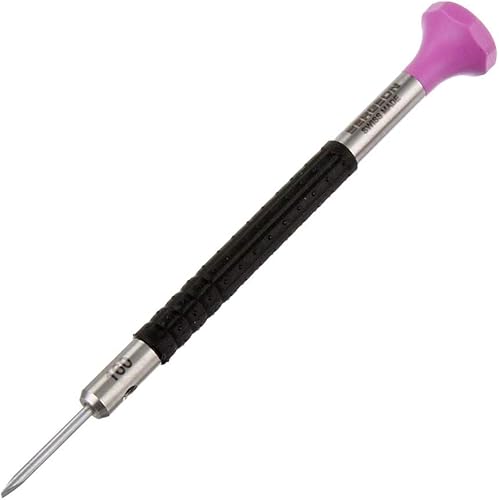 Miniatura 2 de Bergeon 55-686 6899-AT-160 Destornillador ergonómico de acero inoxidable de 0.063 in con cuchillas de repuesto Kit de reparación de reloj, Negro -