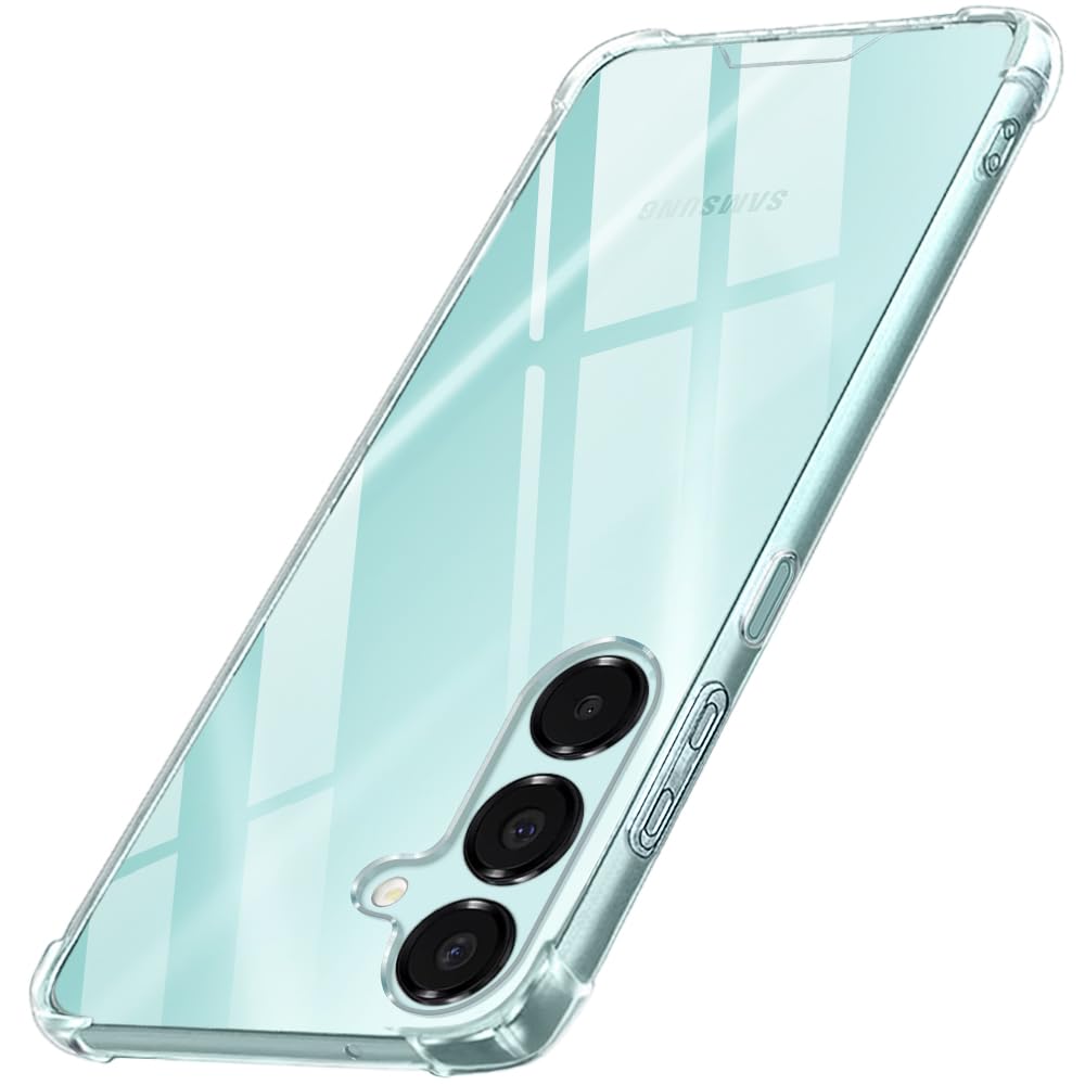 TheGiftKart Crystal Clear Back Cover Case for Samsung Galaxy A16 5G | 360 Degree Protection | Shock Proof Design | Transparent Back Cover Case for Samsung Galaxy A16 5G (PC & TPU, Transparent Bumper)
