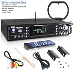 Pyle Wireless Bluetooth Home Stereo Amplifier - Hybrid Multi-Channel 3000 Watt Power Amplifier Home Audio Receiver System w/AM/FM Radio, MP3/USB,AUX,RCA Karaoke Mic in - Rack Mount, Remote - P3301BAT - Image 4