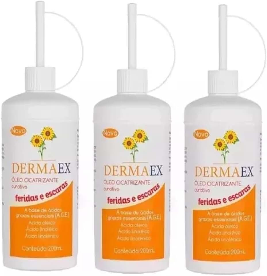 Kit C/3 Óleos De Girassol Cicatrizante Feridas E Escaras