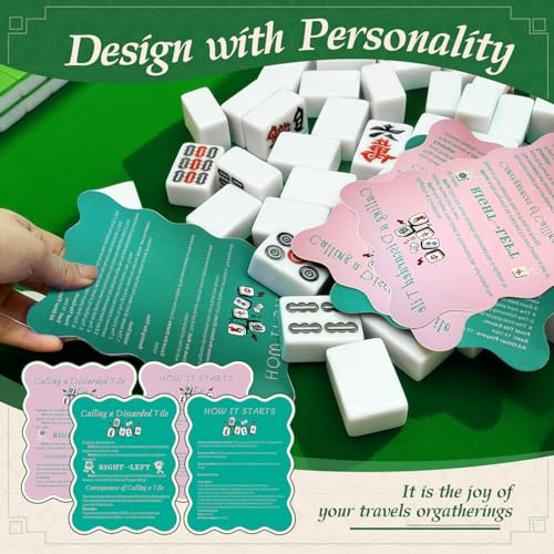 4 Piezas Mezcladores manuales para fichas Mahjong miniatura 3