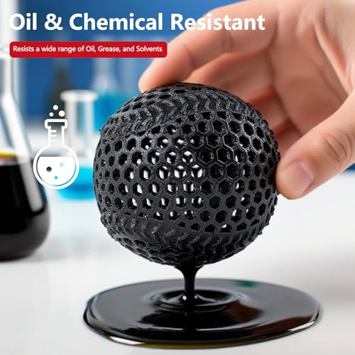 Image of Siraya Tech Rebound PEBA 95A Super TPU 3D Printer Filament, Black, 800g | 78% Energy Return, 20% Lighter, Nylon-Based Strength, 1.75mm Flexible Filament, Ideal for Sports & Robotics