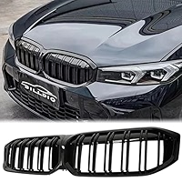 Qitian Matt Black ABS Front Replacement Kidney Grille for BMW 3 Series GT/F34