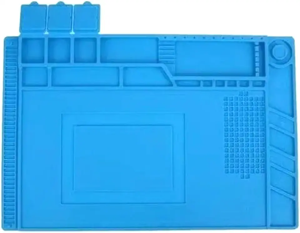 Manta Magnética Antiestática Tapete De Bancada Azul S-160 450x300mm