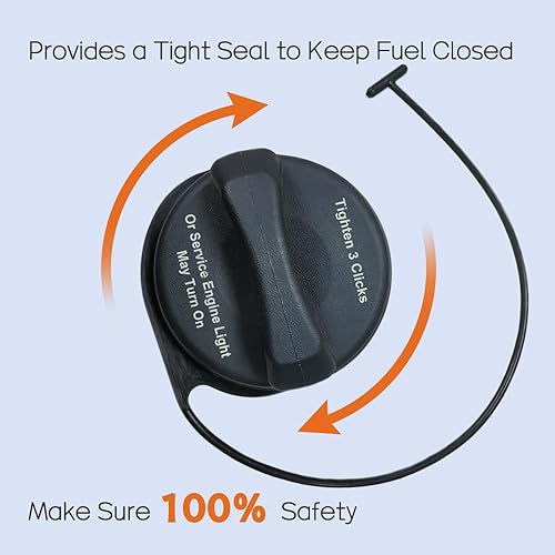 Miniatura 9 de Tapa del depósito de combustible compatible con Hyundai Accent Azera Elantra GT Entourage Equus Genesis Coupe Santa Fe Sonata Tucson Veloster Kia