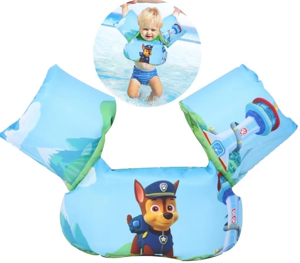 Chaleco Natación para niños,Manguitos Flotadores Natación,Manguitos Flotadores Entrenamiento,Mangas de Flotación para Aprender a Nadar,Natación Segura para niños de 2 a 6 años(20-50 Libras (Set-1)