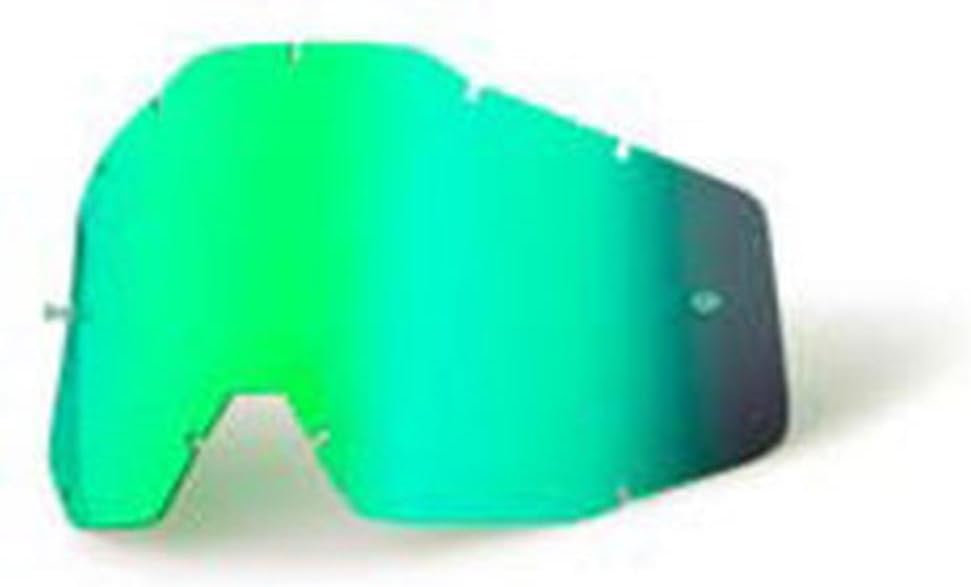 100% Racecraft and Accuri Goggles AF Replacement Lens - Green Mirror : Automotive