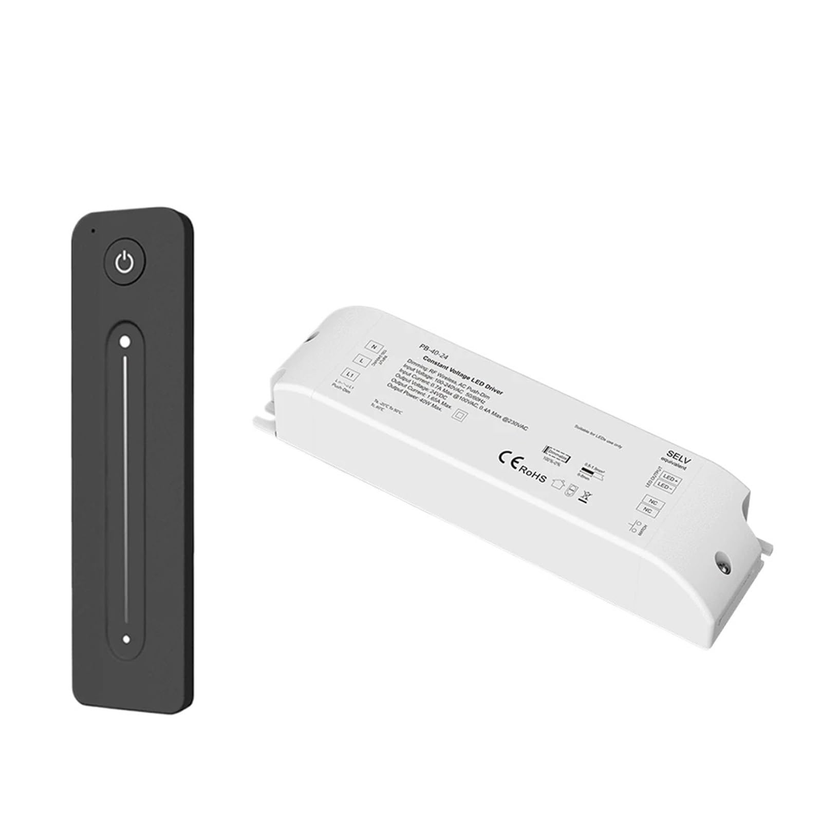 Controlador LED regulable de 40W con salida de corriente continua de 24V