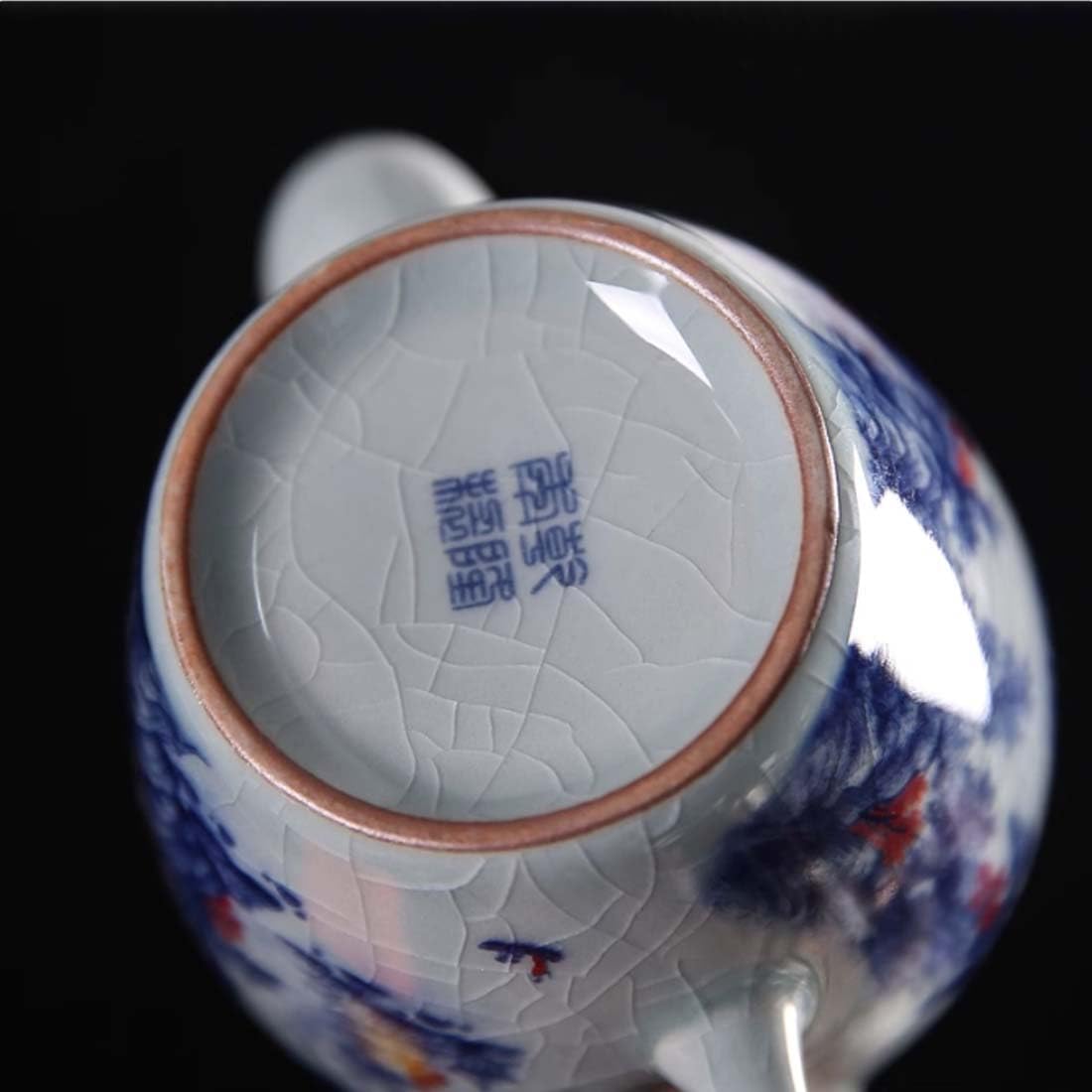 Porcellana Jingdezhen Teiera dipinta a mano di grande capacità blu e bianca porcellana teiera in ceramica, teiera fiore, caffettiera A03