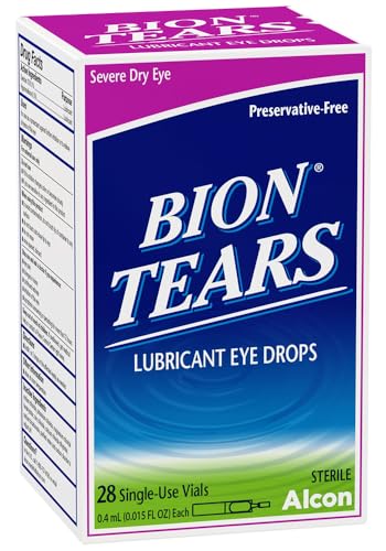 Bion Tears Lubricant Eye Drops by Alcon 28 Single-Use Vials