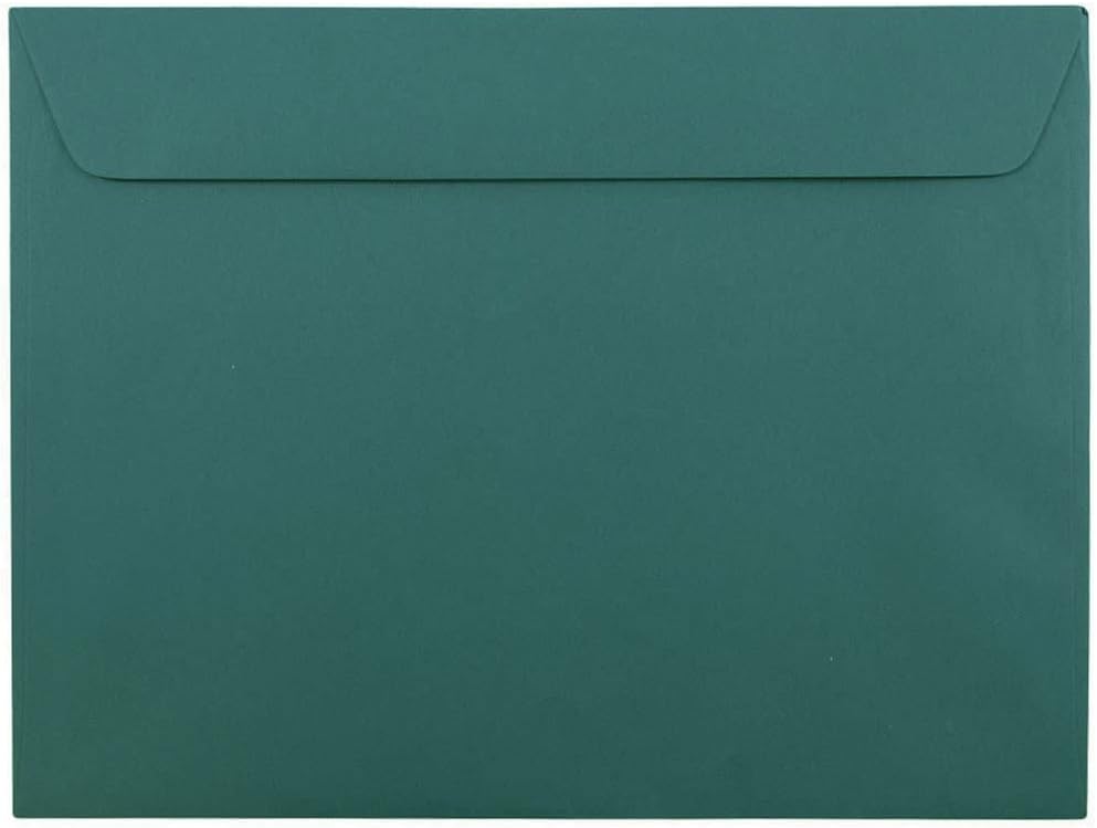 JAM Paper Teal Booklet Envelopes 9 x 12, 50/pack