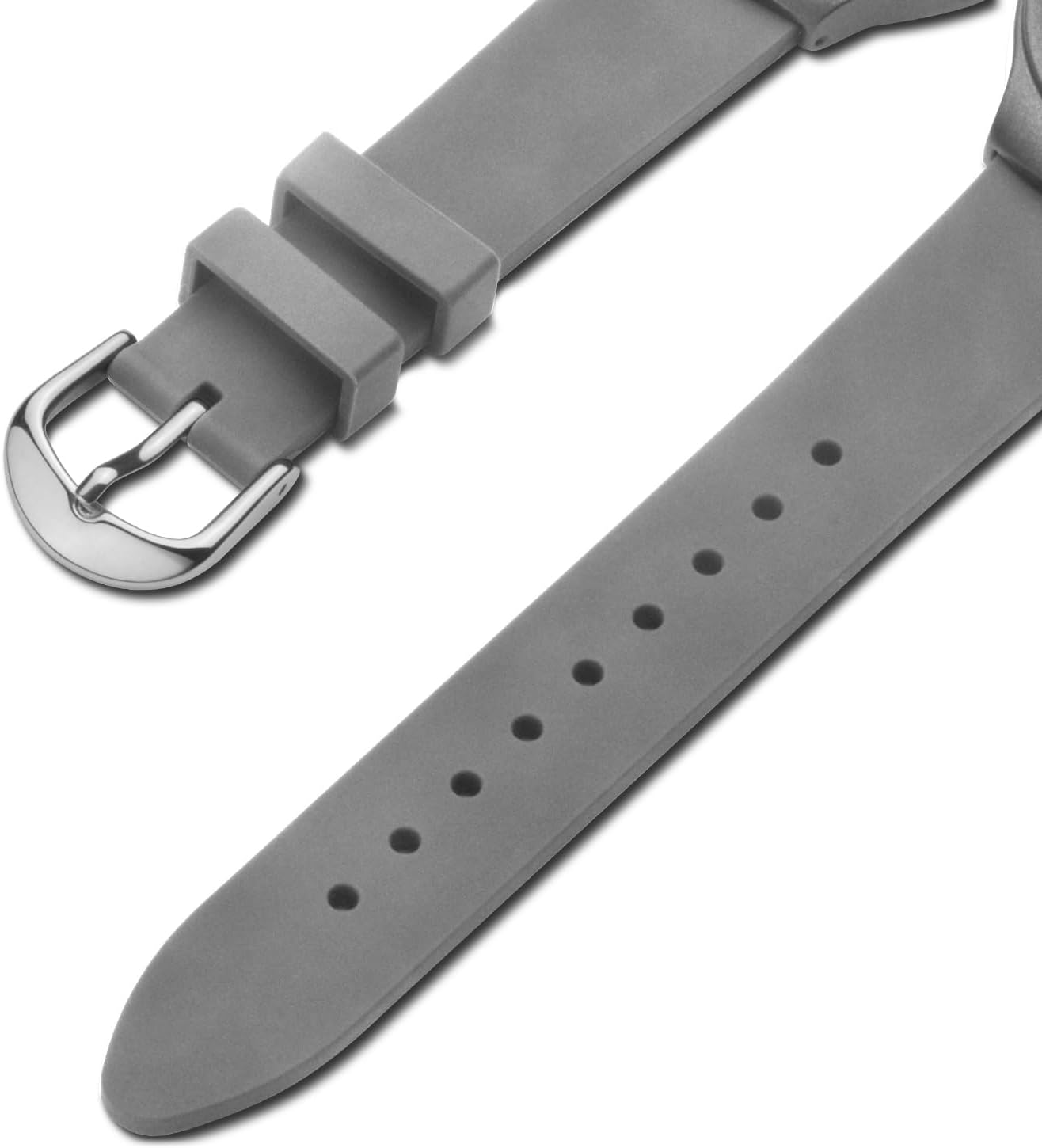 Letoff Silicone Band Metal case Watch for Women/Men, Roman Numeral Dial with Minimalist Design, Lightweight Analog Wristwatch, Industrial Style Fashion Timepiece Water Resistant 100ft - Image 3