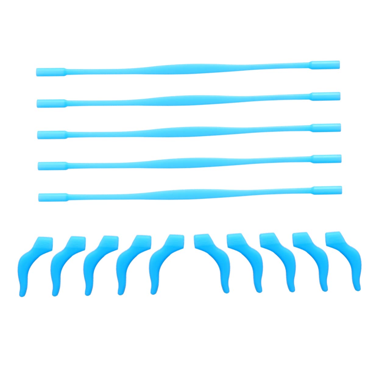 VILLCASE Boys and Girls Eyeglass Retainer Set 5 Pairs of Silicone Hooks for Secure Glasses Wear