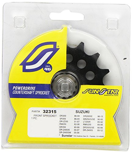 Sunstar 32315 15-Teeth 520 Chain Size Front Countershaft Sprocket,Black #TOP1