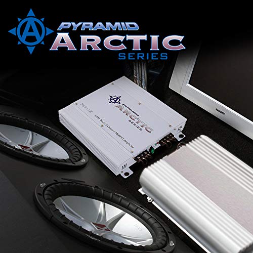 Pyramid 2 Channel Car Stereo Amplifier - 1000W Dual Channel Bridgeable High Power MOSFET Audio Sound Auto Small Speaker Amp Box w/ Crossover, Variable Gain Control, RCA IN/OUT, LED Indicators PB717X by Pyramid - Image 6