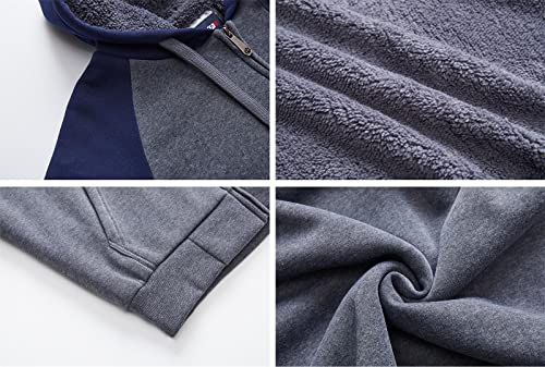 Image of Gary Com Heavyweight Sherpa Hoodies for Men, Thick Fleece Lined Full Zip Up Winter Warm Sweatshirts Work Jackets