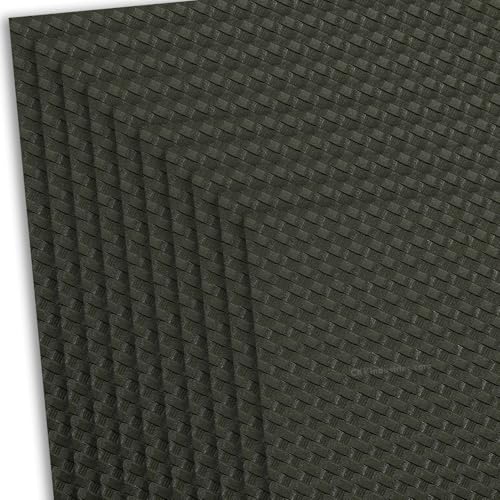 HOLSTEX Thermoform Sheet - (Basketweave Texture) - (.080 Thickness) - (12in x 24in Sheet) - (Olive Drab) - (10 Sheets) - for Holster Making, DIY Cosplay, Airsoft Armor