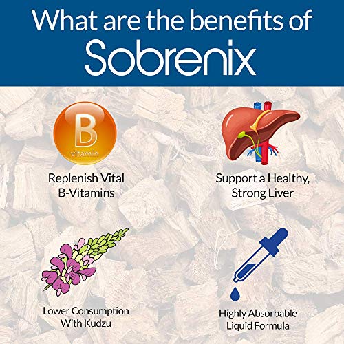 Sobrenix - Anti-Alcohol & Alcohol Support Supplement - All-Natural Liquid Formula for 2X Absorption - Kudzu, Milk Thistle, B Vitamins and More
