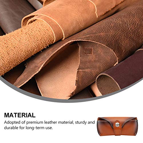 ULTECHNOVO Óculos Óculos de Sol Saco De Armazenamento Caixa de Armazenamento De Óculos De Couro Caso