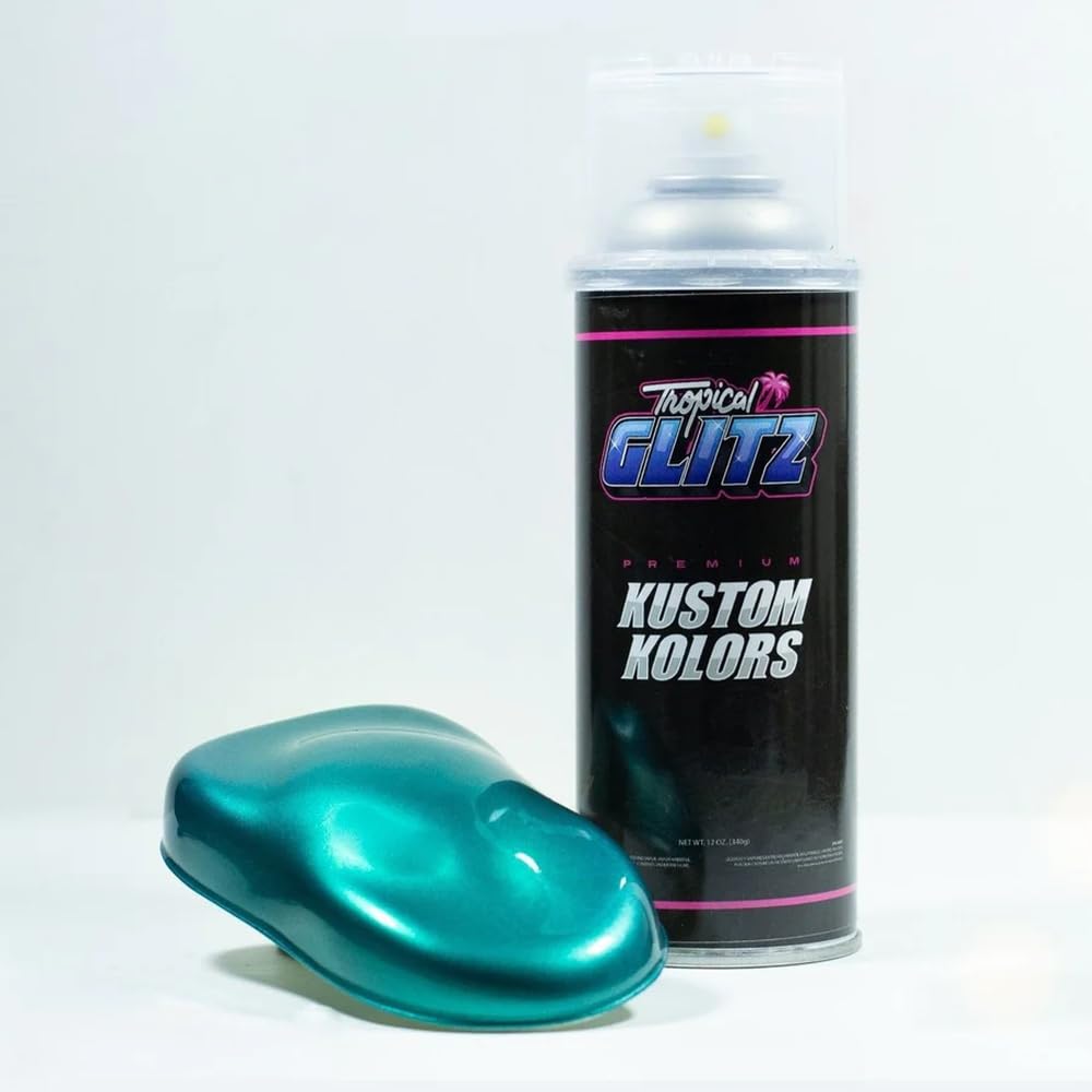 Majestic Teal Spray Can Paint, 12oz | High-Gloss Polyurethane Automotive Paint | Professional-Grade Basecoat for Cars, Motorcycles & More