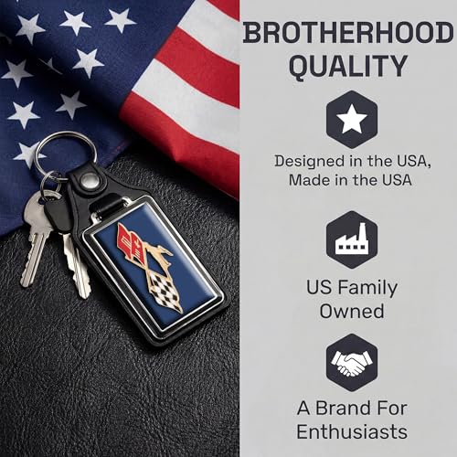 Image of Brotherhood Car Key Chain for Impala - Classic Models Keychain for Men and