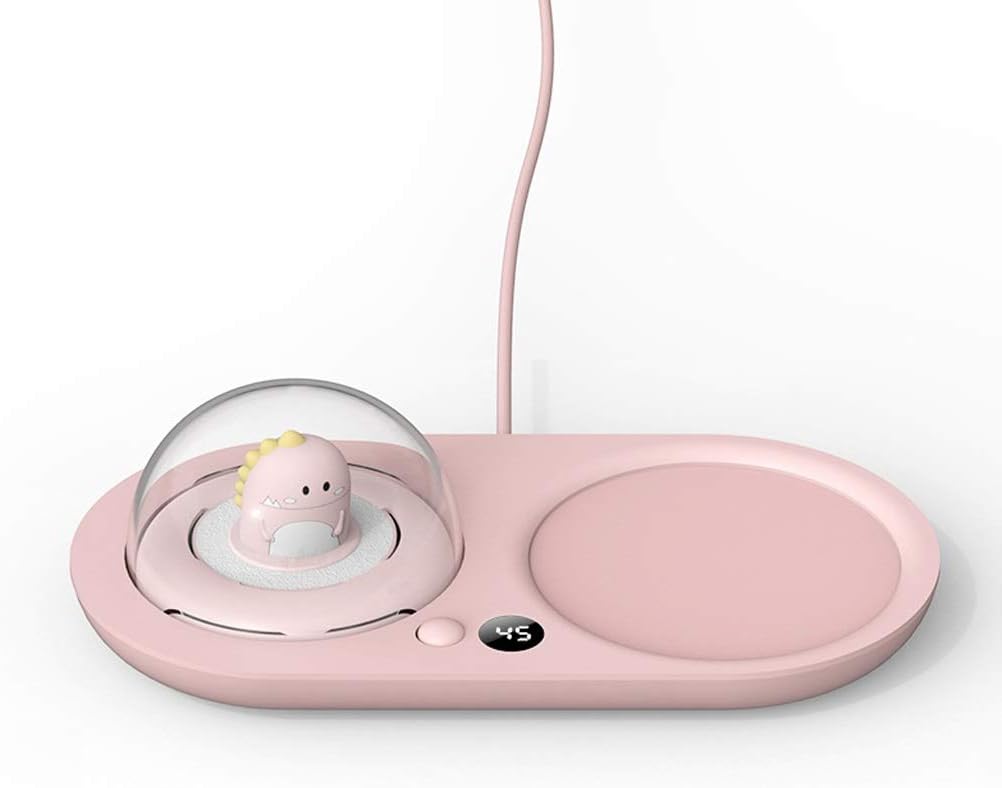 20W Cup Heater Cup Warmer Mug Heating Coaster 3 Gear Smart Thermostatic Heating Pad Coffee Milk Tea with Aromatherapy Function Heater (Color : D)