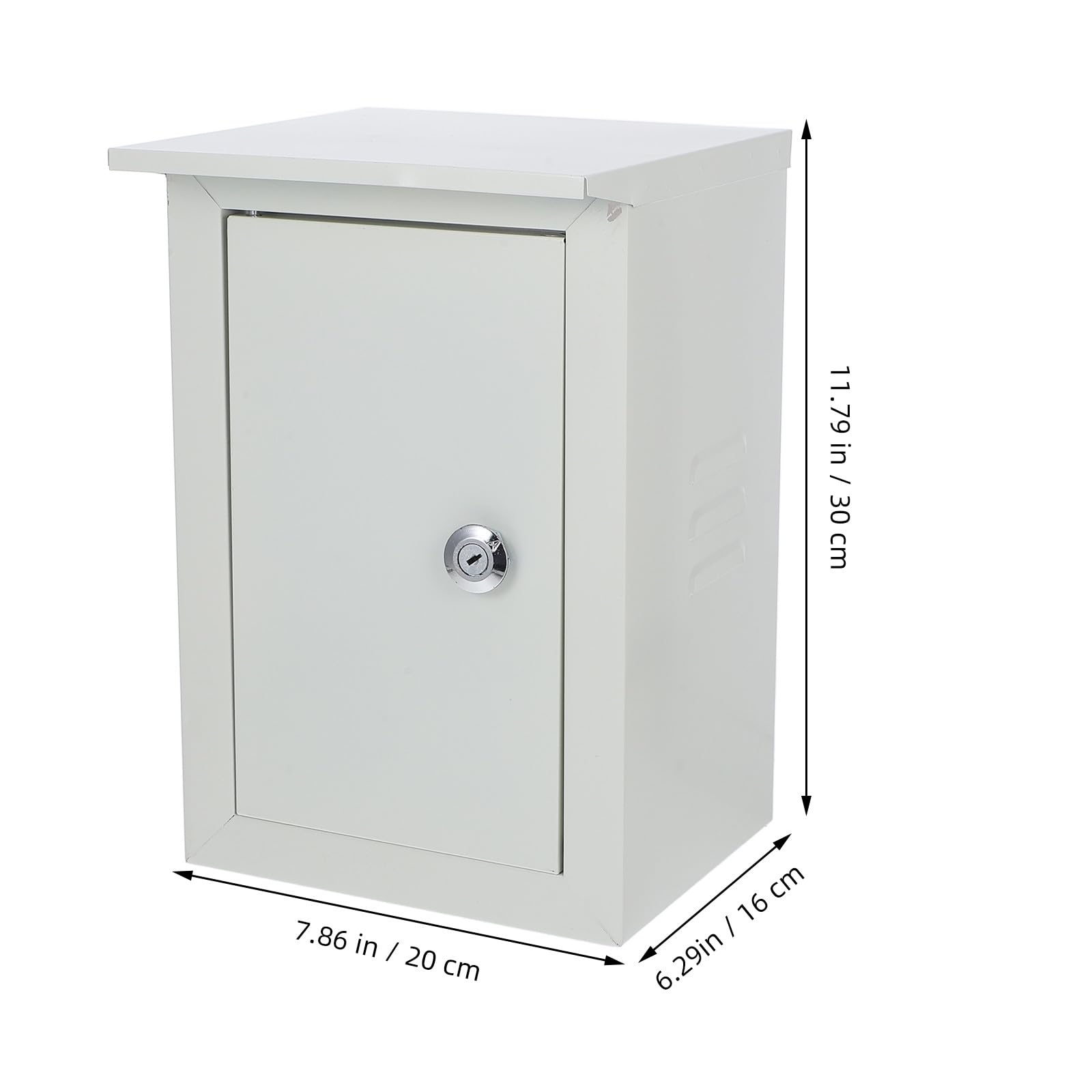 POPETPOP Caja Eléctrica Metálica Exterior 160x300x200 Mm, Recinto para Conexiones Eléctricas, Caja de Distribución Resistente Intemperie para Proyectos y Uso en Exteriores