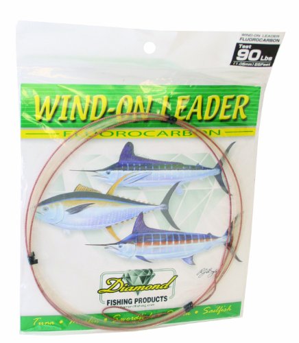 Momoi Fluorocarbon Wind-On Leader, Clear, 25-Feet/130-Pound