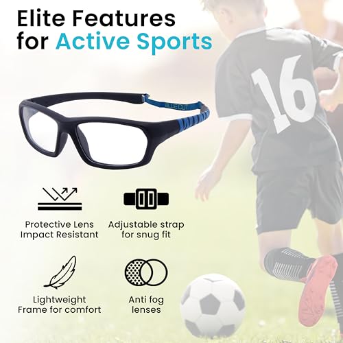 Image of BLUE CUT Sports Protection Goggles, Anti-Fog Lenses Safety Glasses for Basketball, Pickleball and All Outdoor Sports