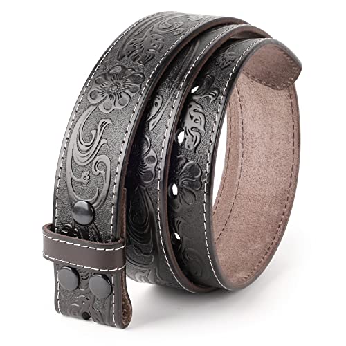 Ceinture en cuir pour homme idéale pour jean brut avec sangle vintage à clipser