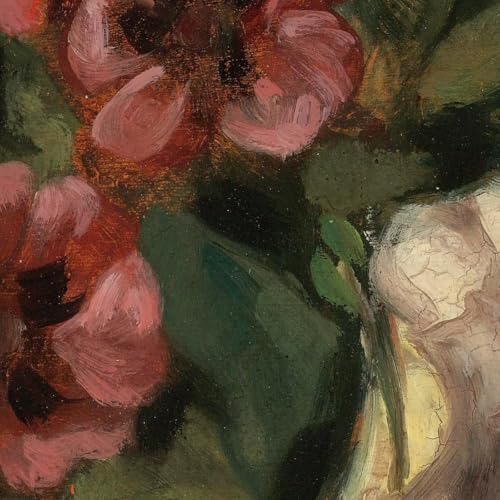 Tableau imprimé Gustave Courbet Bouquet de fleurs toile Fine Art encadrée 125x100